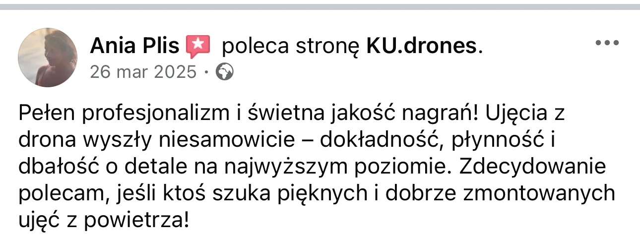 Opinia Ani Plis na Facebooku